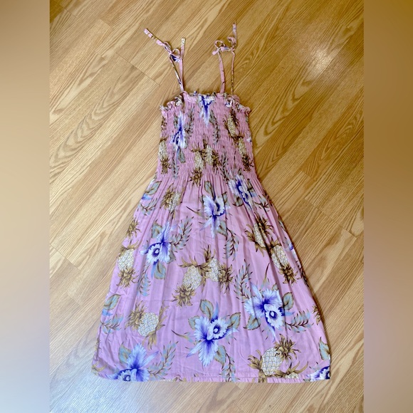 Aloha Print Midi 🌺🍍 dress OSFM excellent condition - Picture 14 of 14
